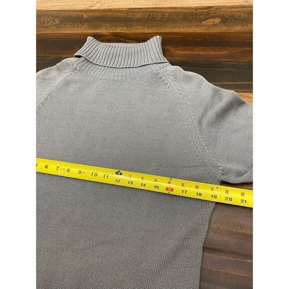 Bestow Lamswool & Nylon Blend Turtleneck Gray Pullover Top Sweater Cozy Size XL - Picture 9 of 9
